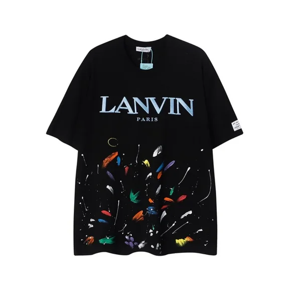Lanvin black short-sleeved T-shirt - Picture 1 of 7
